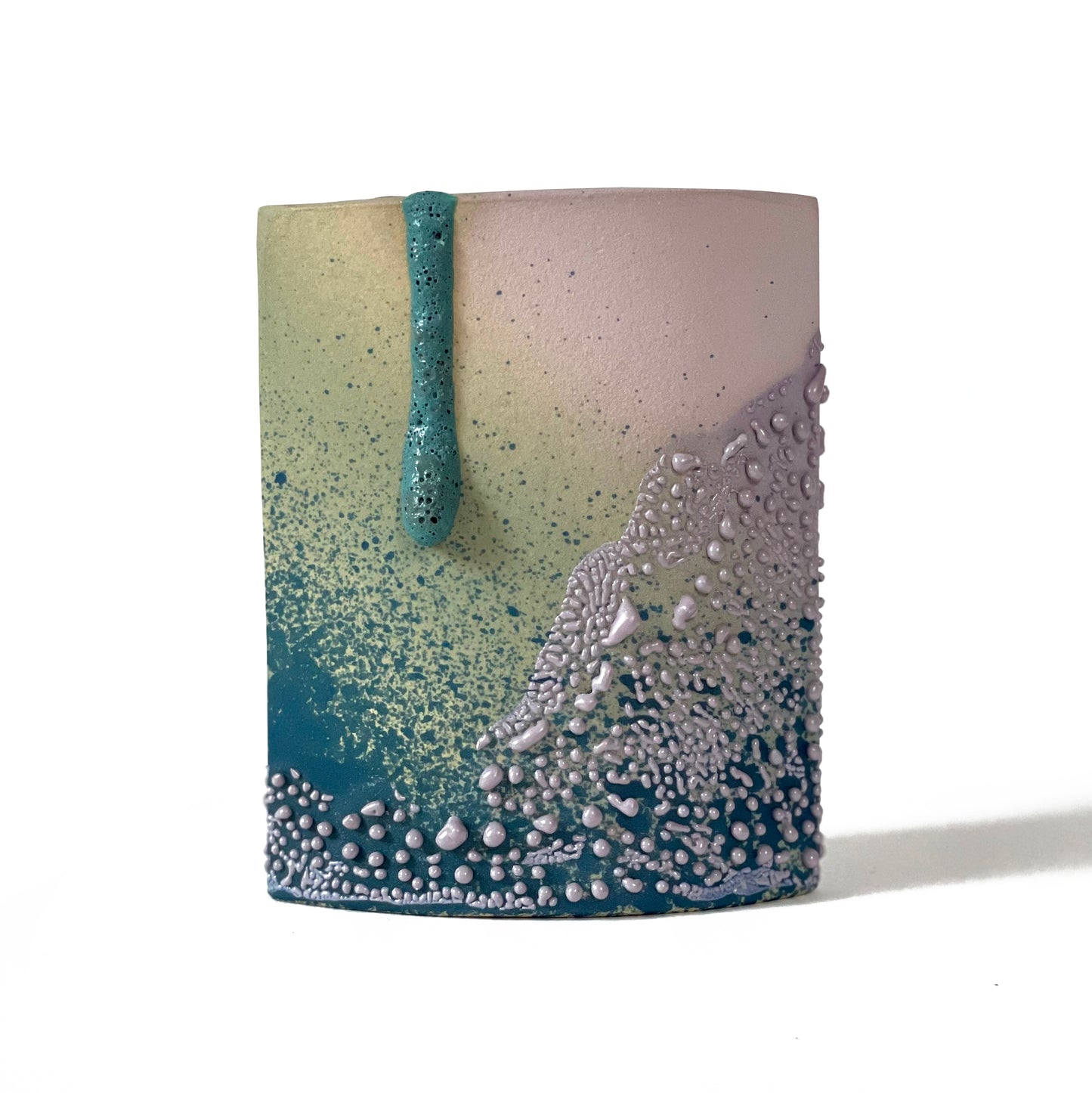 Rectangle Vase, Small (Lavender/Teal/Purple)