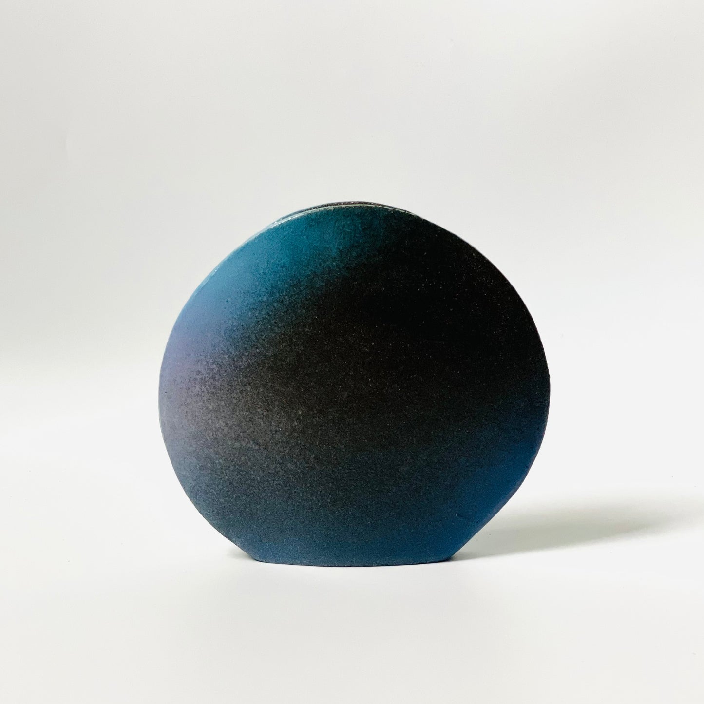 Circle Vase (Small), Black/Blue/Lilac