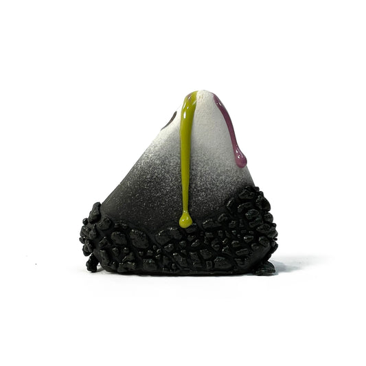 Bud Vase, Triangle (Black/White/Purple/Lime)