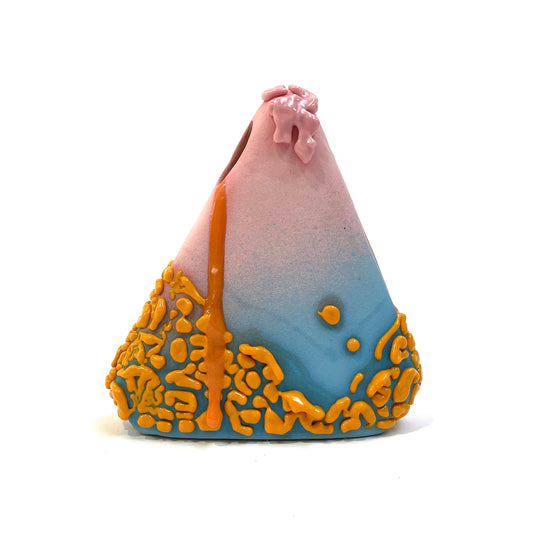 Small Vase, Triangle (Pink/Blue/Orange)