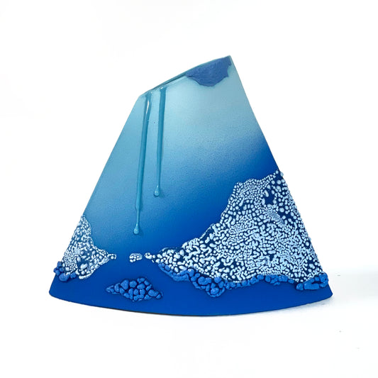 Angle Vase, Large (Blues)