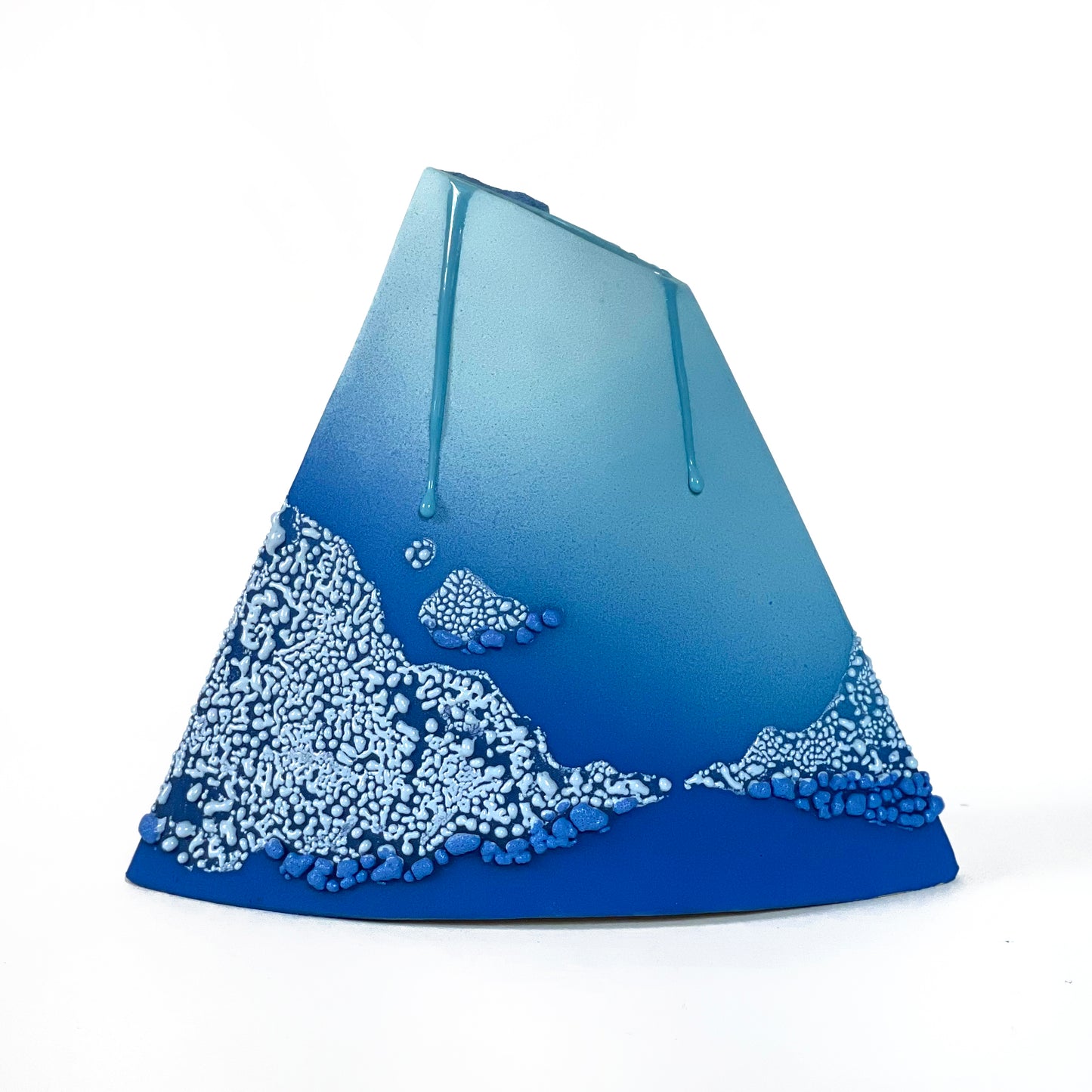 Angle Vase, Large (Blues)