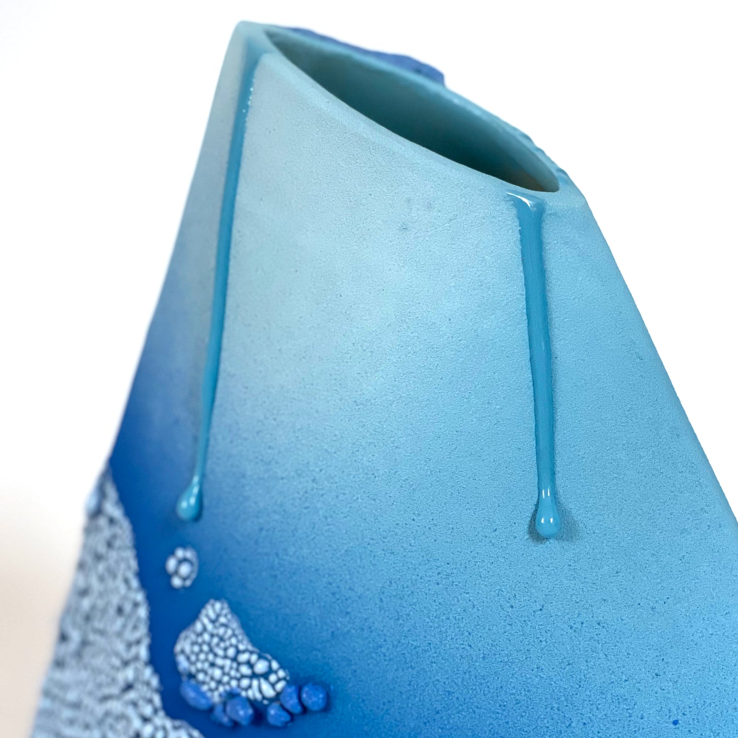 Angle Vase, Large (Blues)