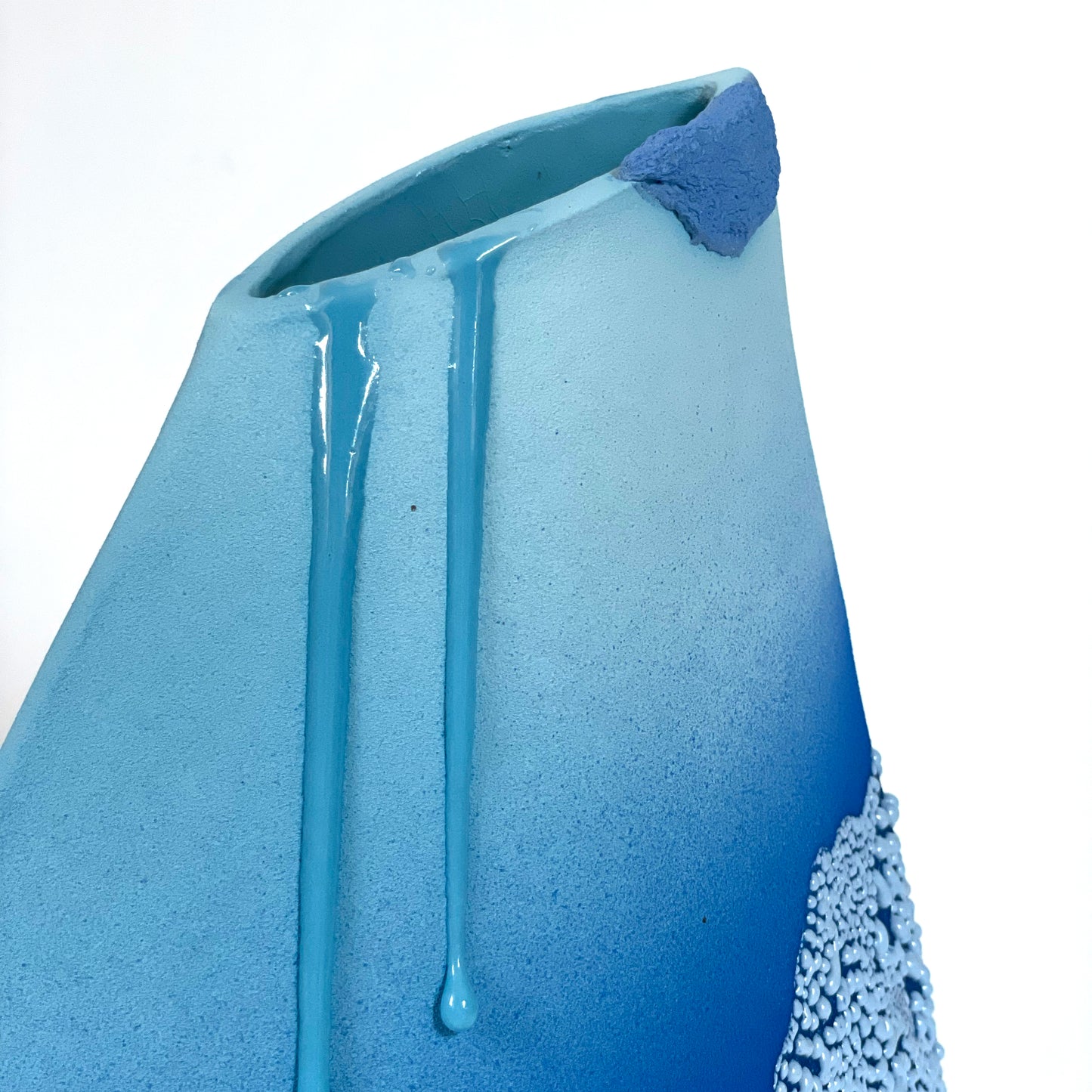 Angle Vase, Large (Blues)