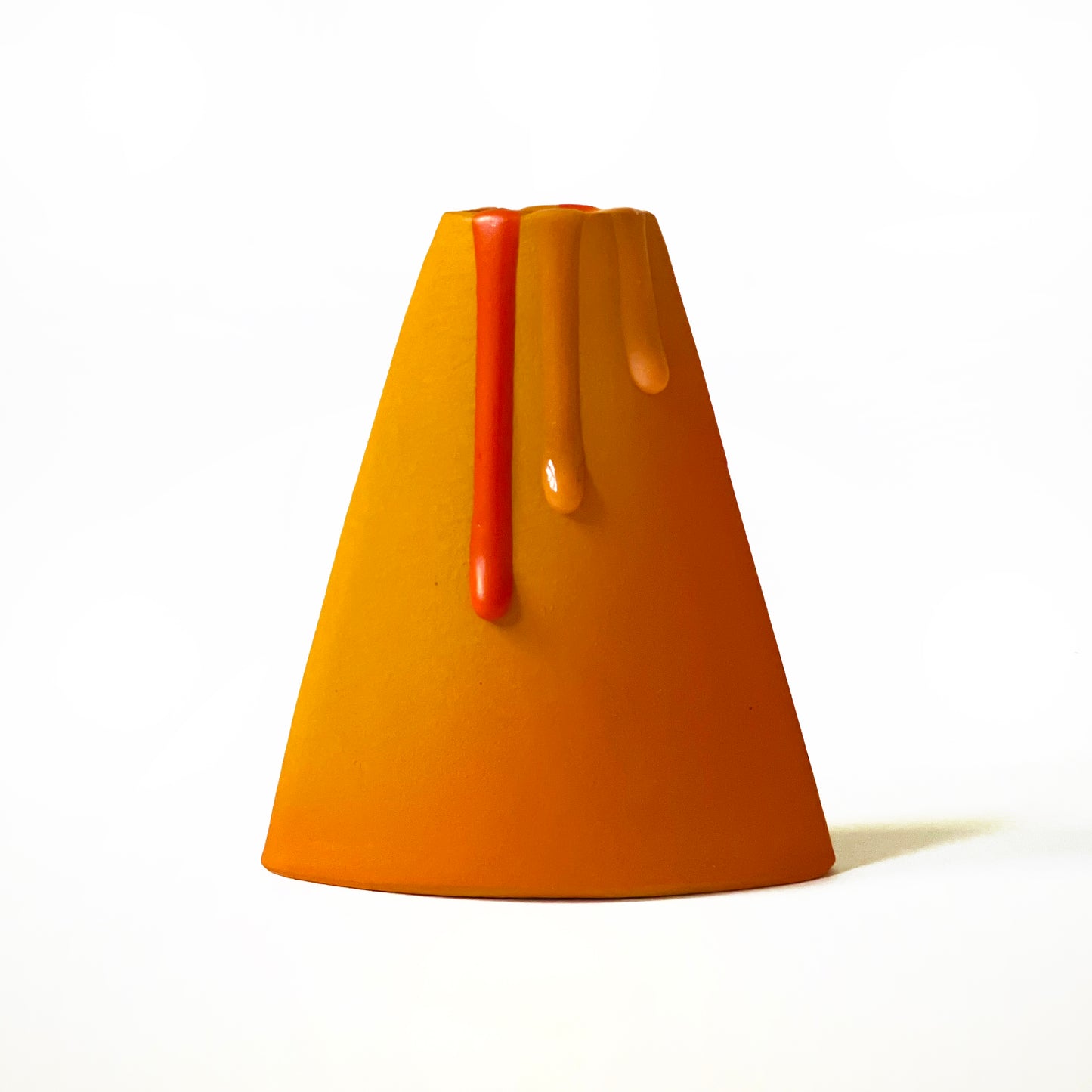 Tall Volcano Vase, Small (Oranges)