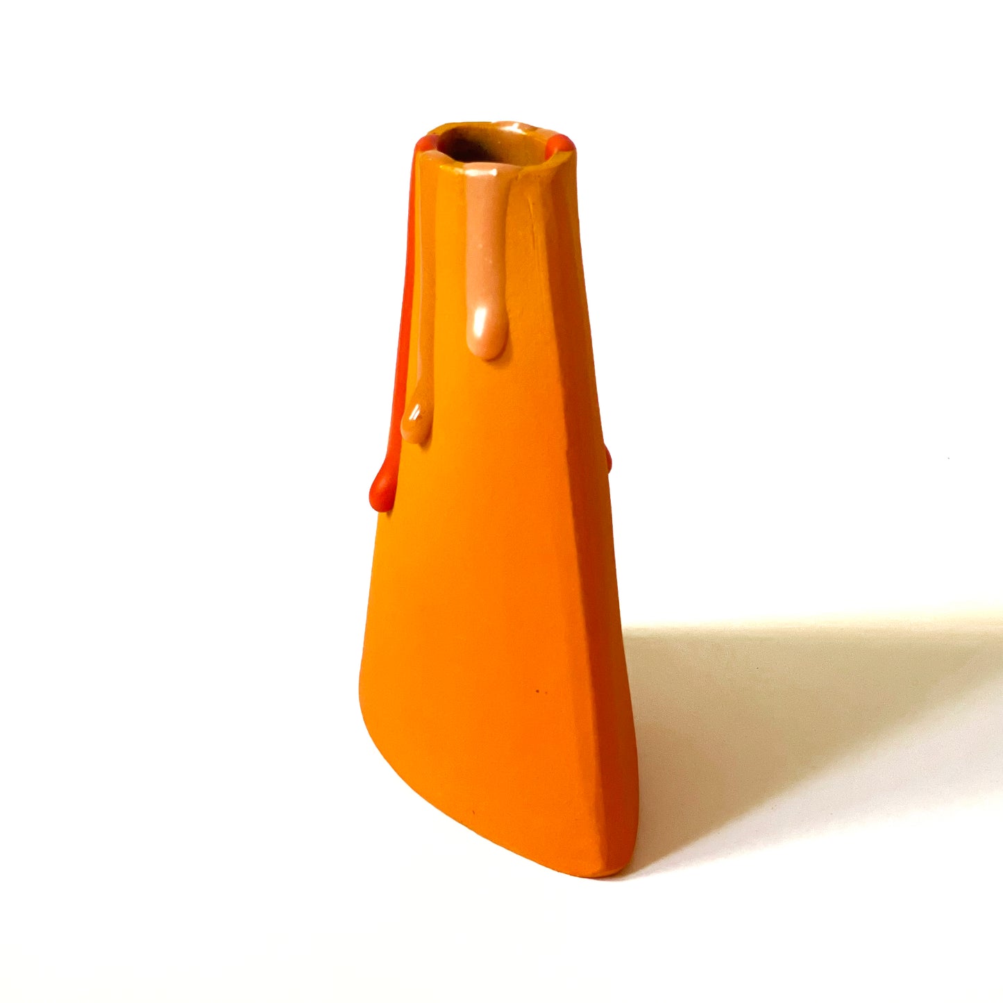 Tall Volcano Vase, Small (Oranges)