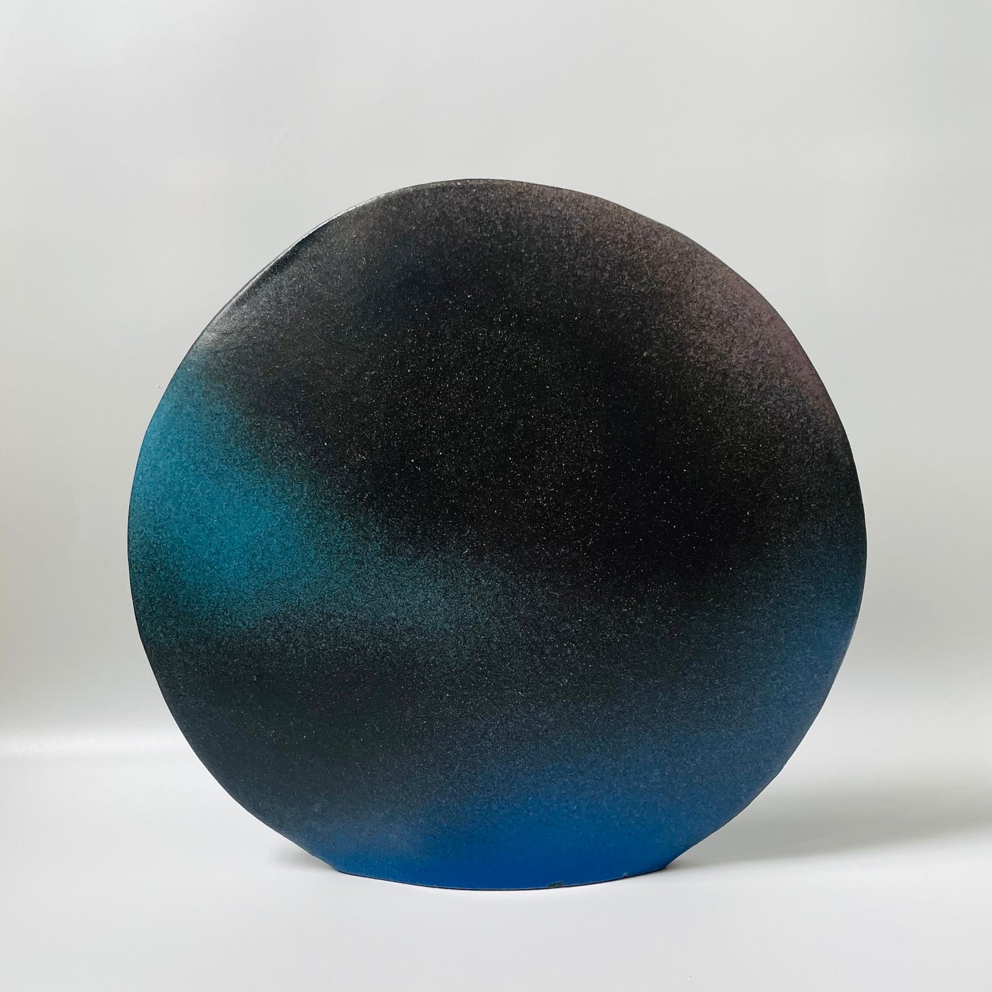 Circle Vase (Large), Black/Blue/Lilac