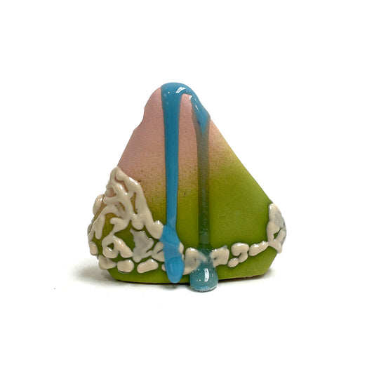Bud Vase, Triangle (Pink/Lime/Electric Blue)