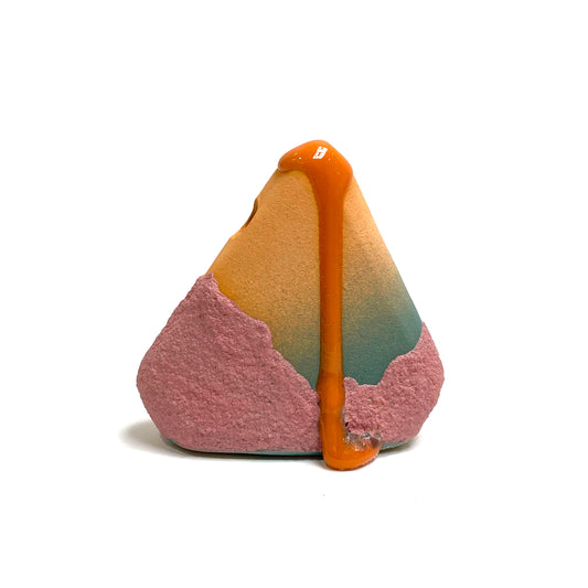 Bud Vase, Triangle (Nacho/Turquoise/Rose)