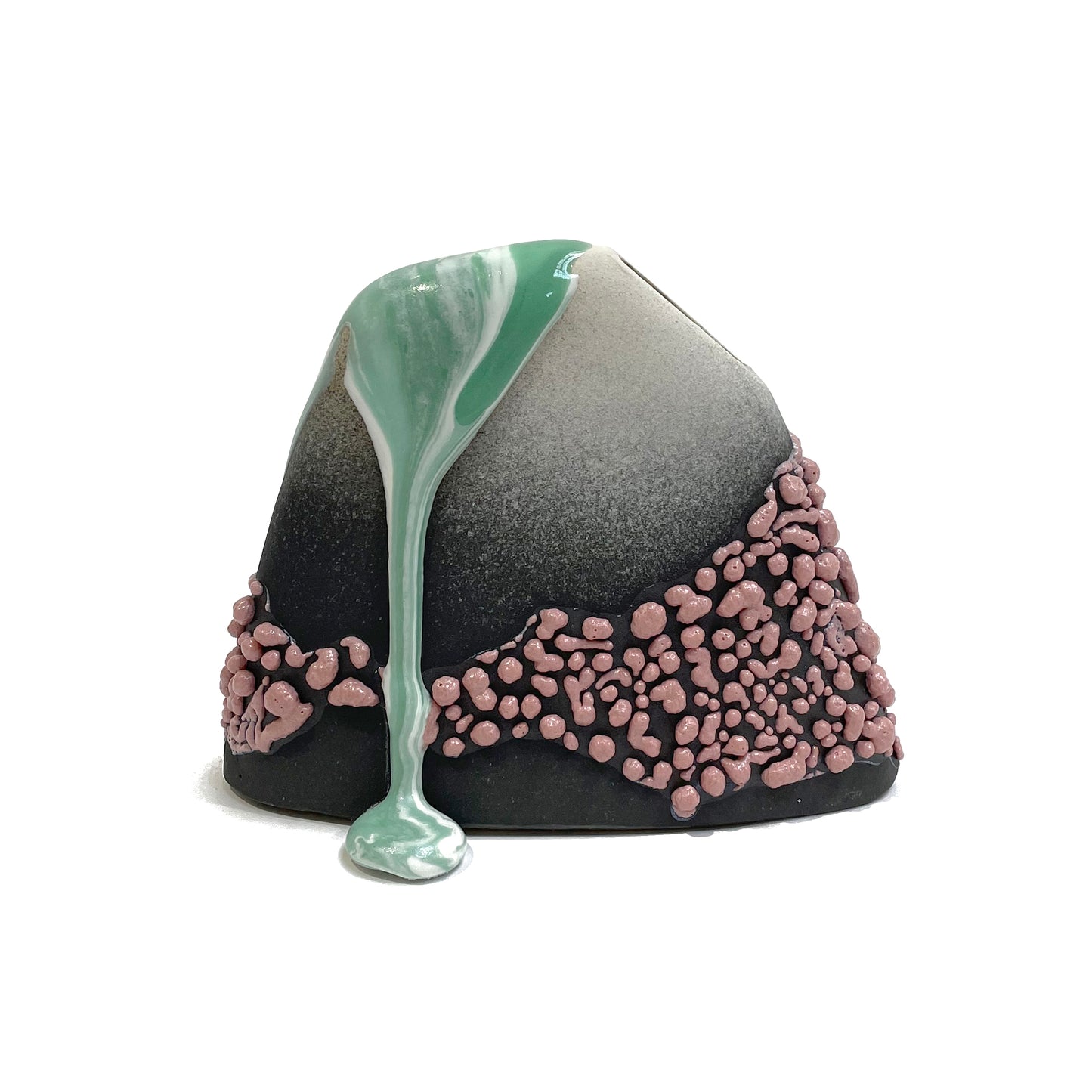 Small Vase, Hump (Black/White/Rose/Turquoise)