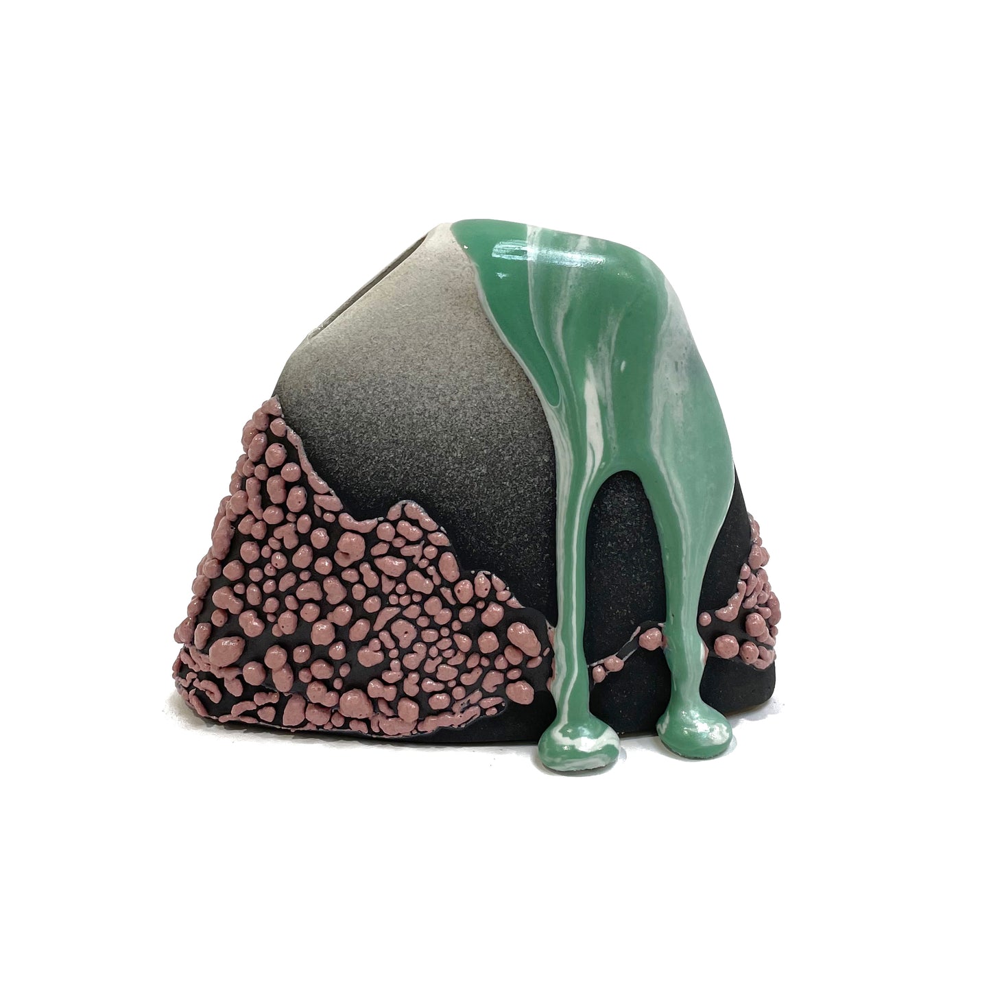 Small Vase, Hump (Black/White/Rose/Turquoise)