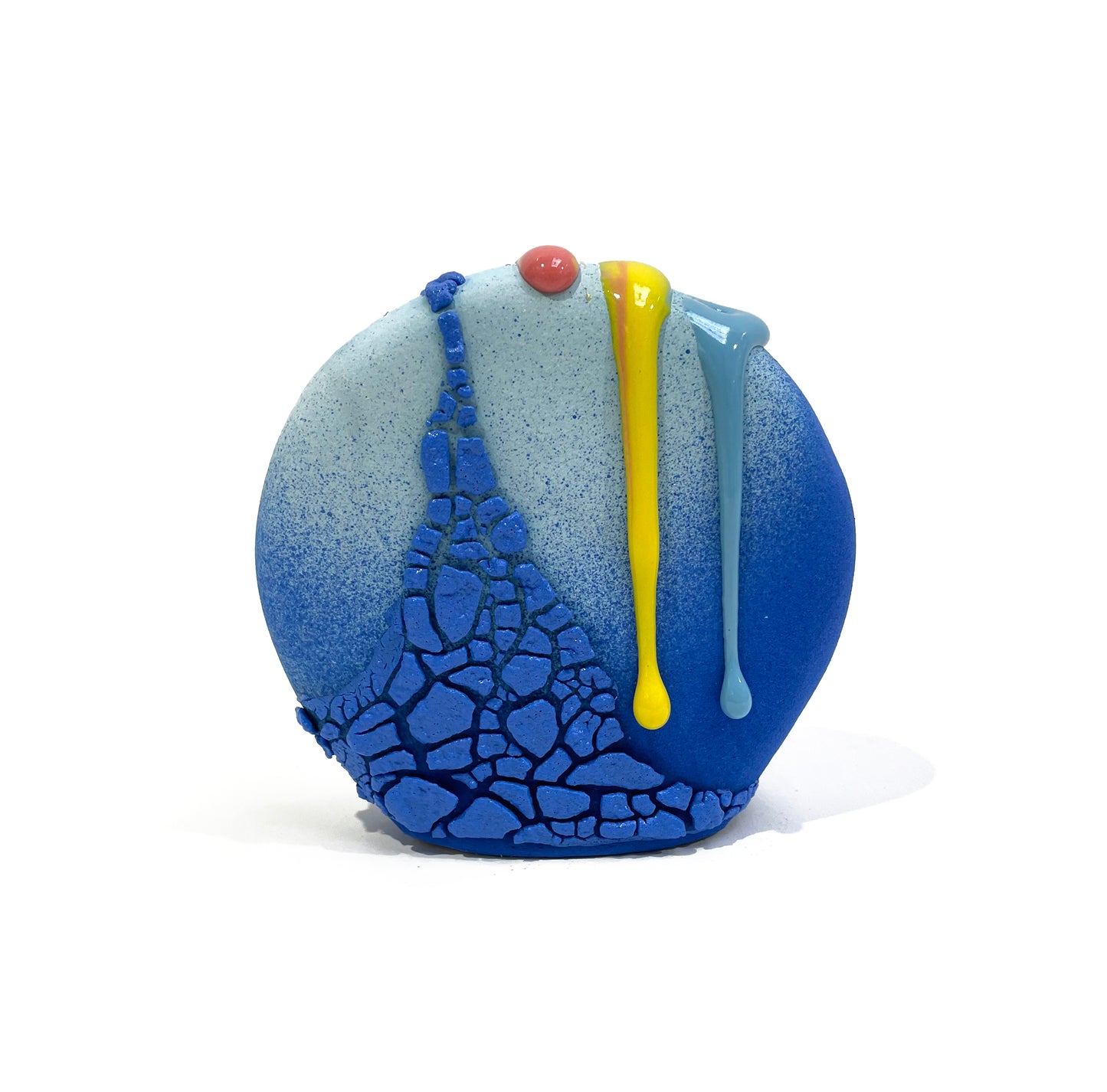 Bud Vase, Circle (Blues/Pink/Yellow)